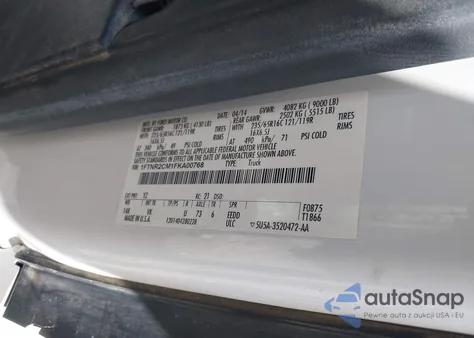 2015 Ford Transit-250 z USA, uszkodzony, nr VIN 1FTNR2CM1FKA00768